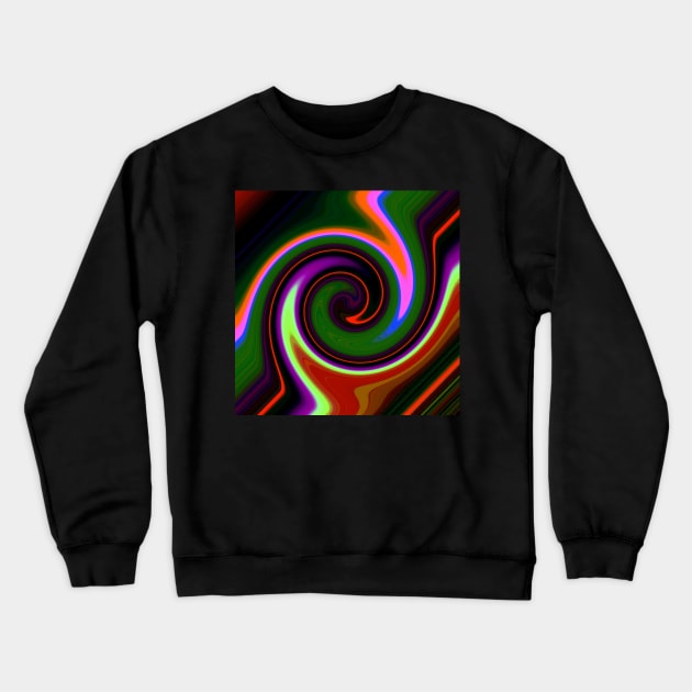 Swirl Retro Crewneck Sweatshirt by BlakCircleGirl